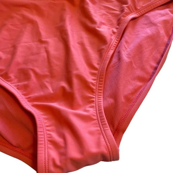 TIME & TRU 3X 24W-26W Peach Glow Orange Twist Knot Front Bikini BOTTOMS NWT - Picture 4 of 9